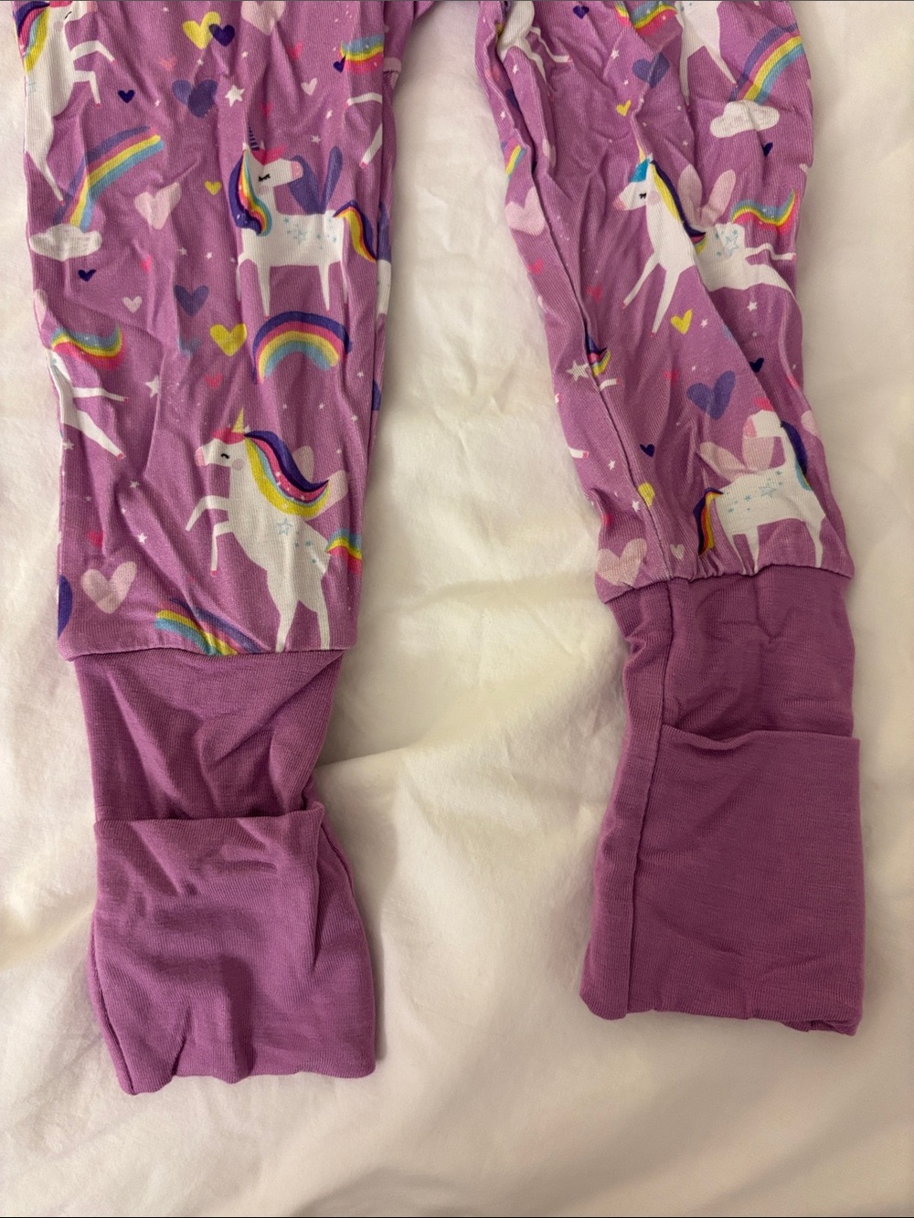NWT Little Sleepies Purple Unicorn Footed One-Piece Pajama - Picture 4 of 7